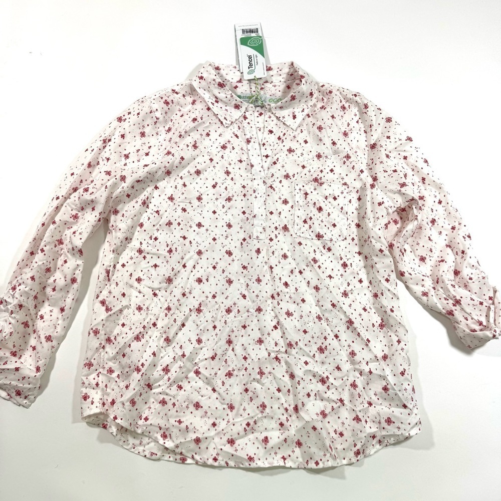 New Aventura Benson Popover Shirt White Cranberry